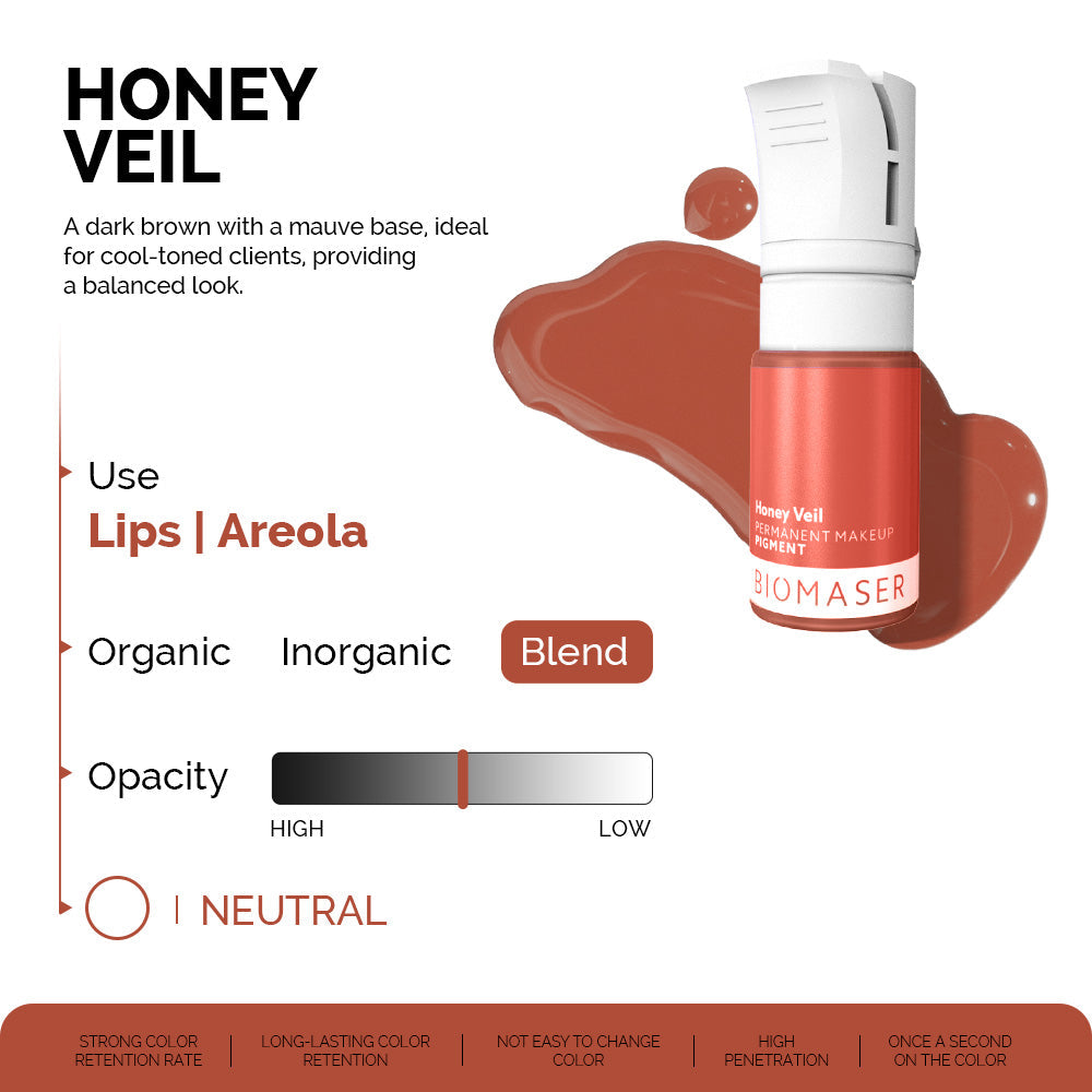 Pigment Biomaser Buze Honey Veil (Nude Honey) – imagine 2