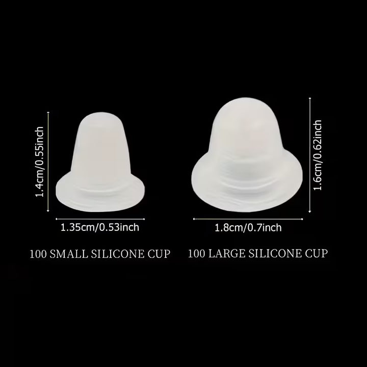 SET CAPACELE PENTRU PIGMENT SILICON (100 BUC) - S