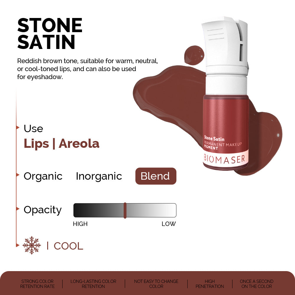 Pigment Biomaser Buze Stone Satin (Nude Stone) – imagine 2