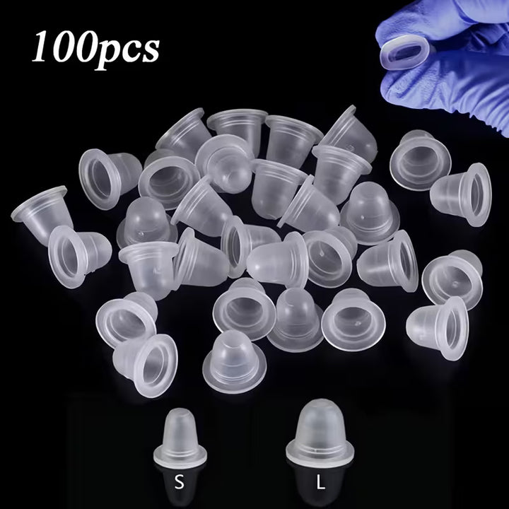 SET CAPACELE PENTRU PIGMENT SILICON (100 BUC) - S