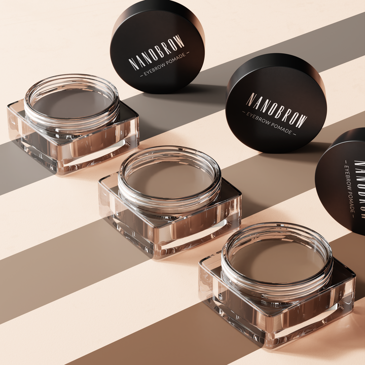 WATERPROOF EYEBROW POMADES WITH CREAM-GEL TEXTURE
