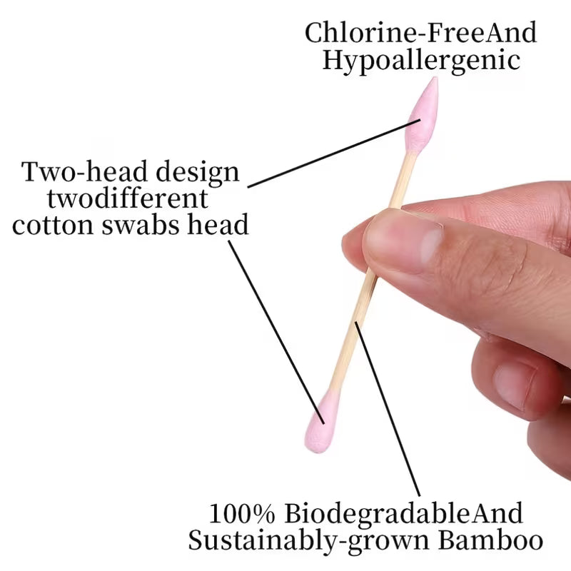 DOUBLE-HEADED COTTON SWABS – 200 PCS/BOX