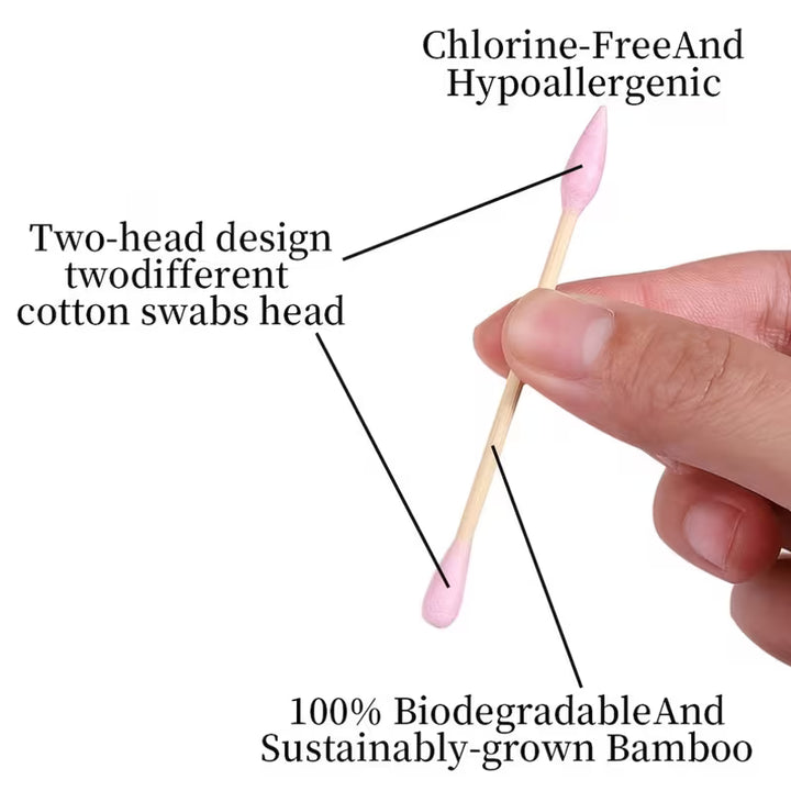 DOUBLE-HEADED COTTON SWABS – 200 PCS/BOX