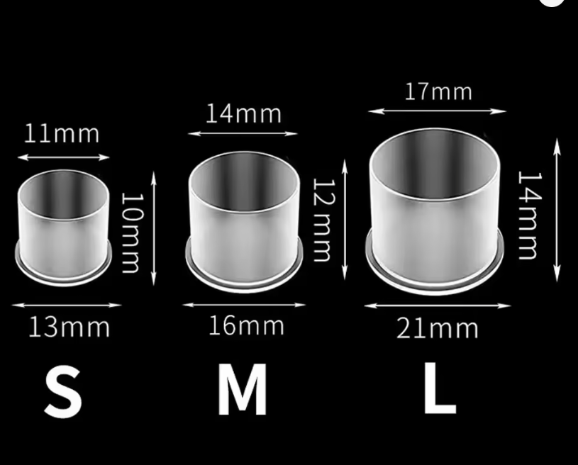 CAPS FOR PIGMENT - FLAT (100 PCS)