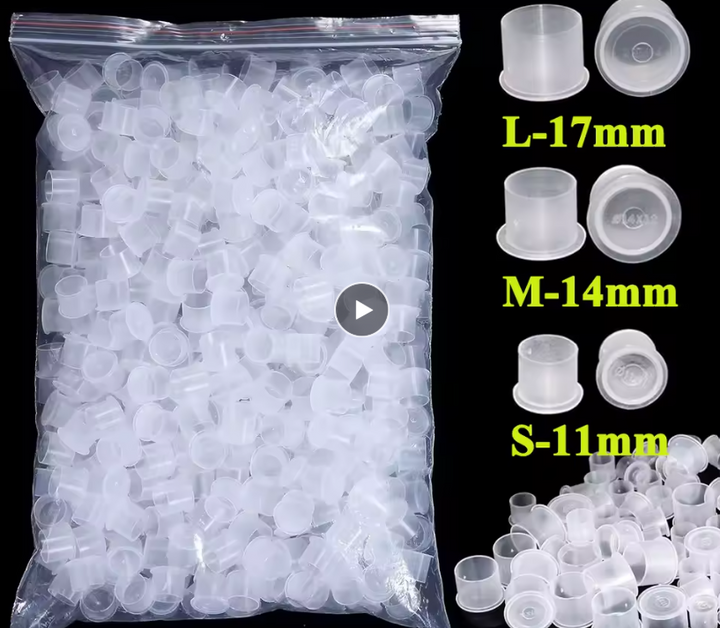 CAPS FOR PIGMENT - FLAT (100 PCS)