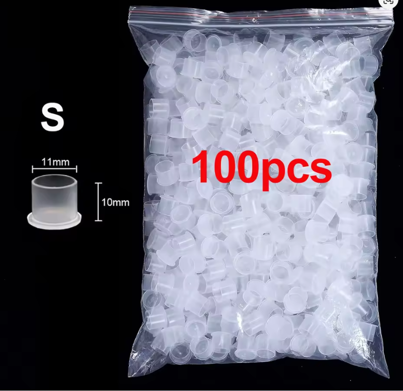 CAPS FOR PIGMENT - FLAT (100 PCS)