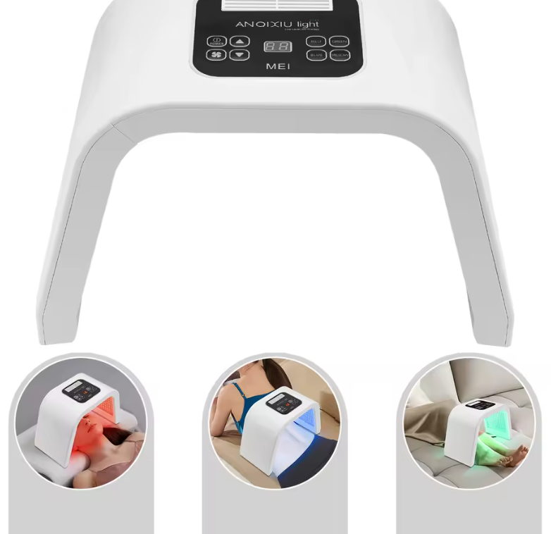 LED Facial Phototherapy Mask 7 Colors – 287 SMD LEDs, 5–60 min Timer, 100–240V