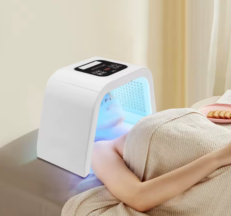 LED Facial Phototherapy Mask 7 Colors – 287 SMD LEDs, 5–60 min Timer, 100–240V
