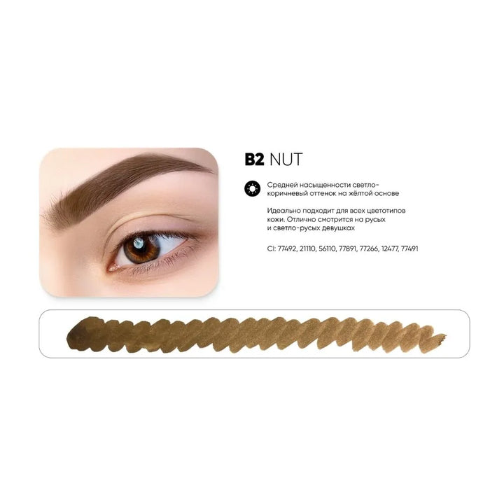 PEINTO Eyebrow Pigment B2 NUT