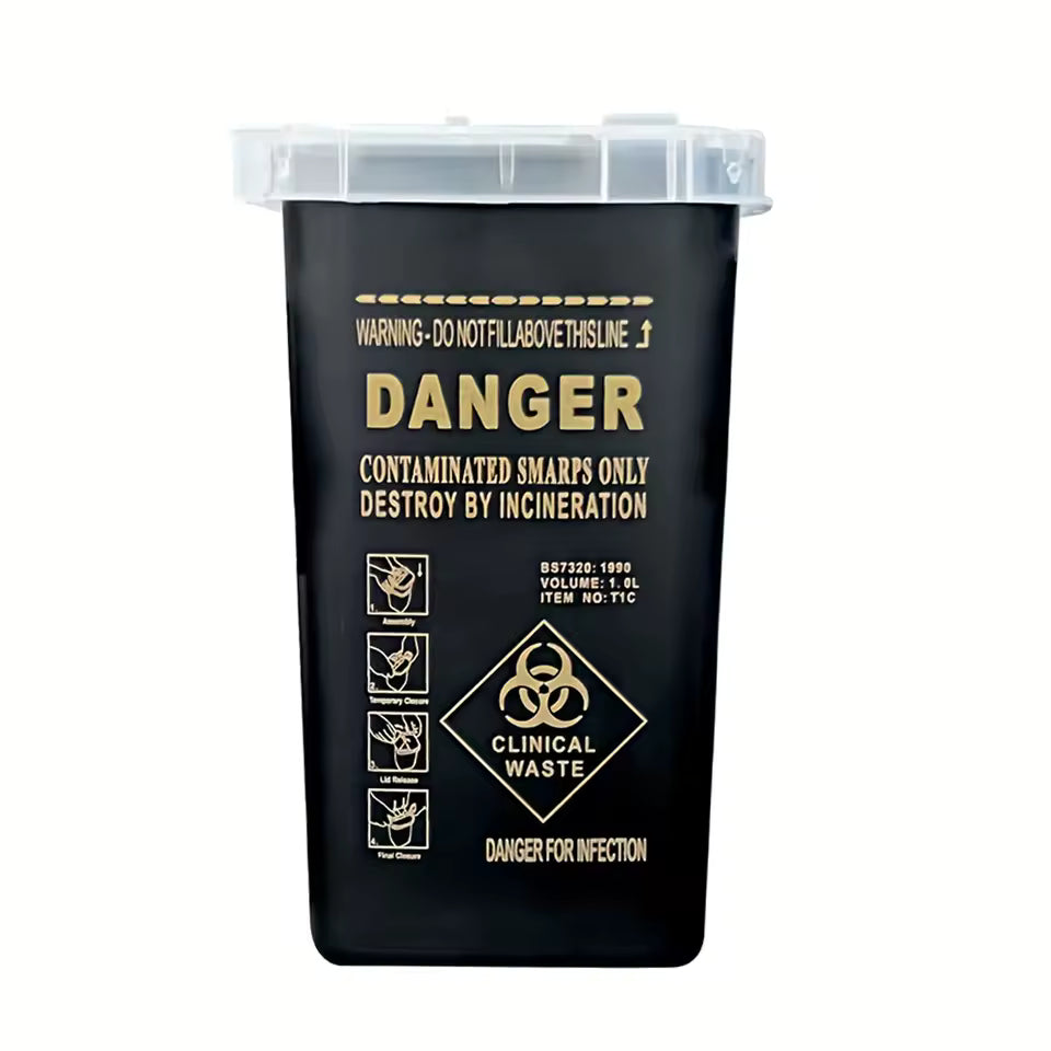 HAZARDOUS WASTE PLASTIC CONTAINER