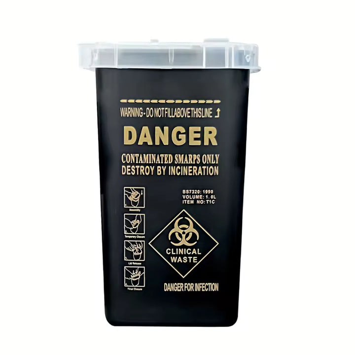HAZARDOUS WASTE PLASTIC CONTAINER
