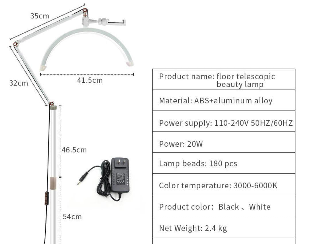 Cosmetic lamp MoonLight Semiluna LED NOMADE