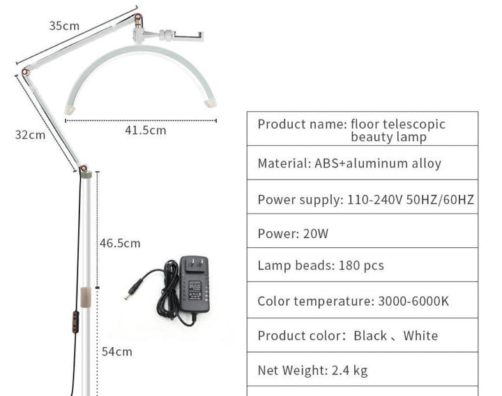 Cosmetic lamp MoonLight Semiluna LED NOMADE