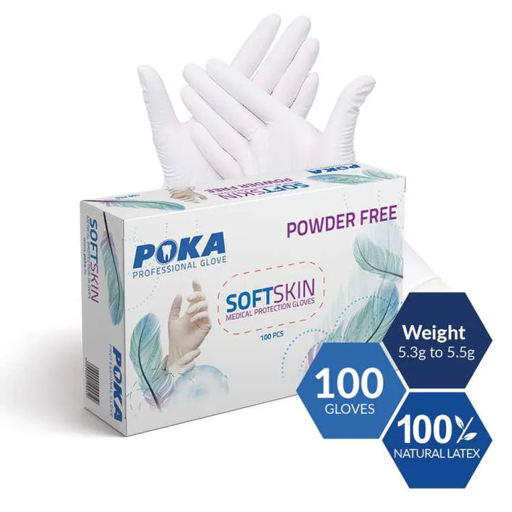POKA POWDER-FREE LATEX GLOVES