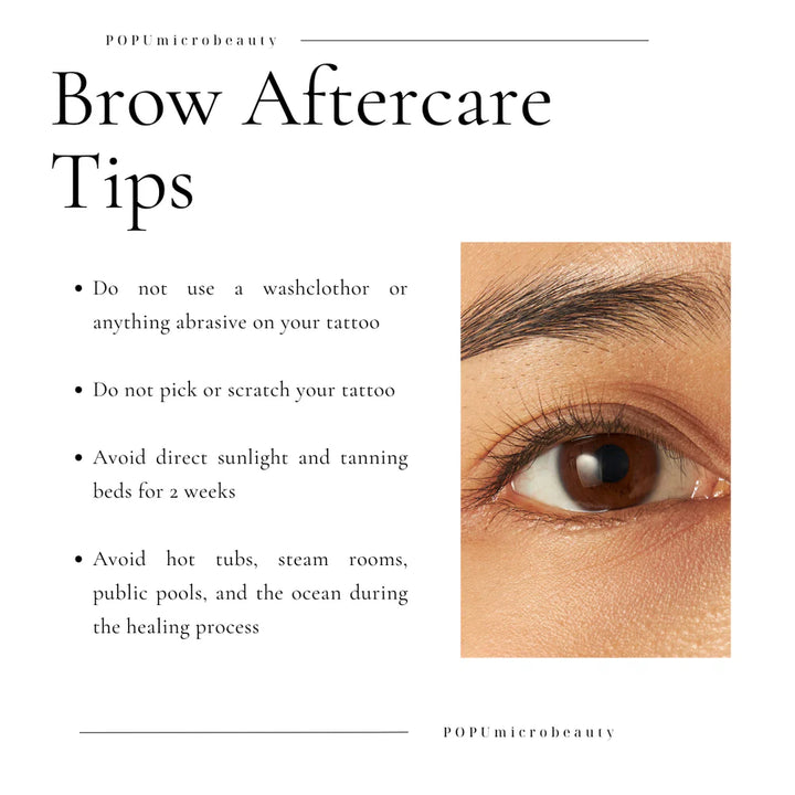 Brow Aftercare Healing Gel – Aftercare PMU Brows Set 10