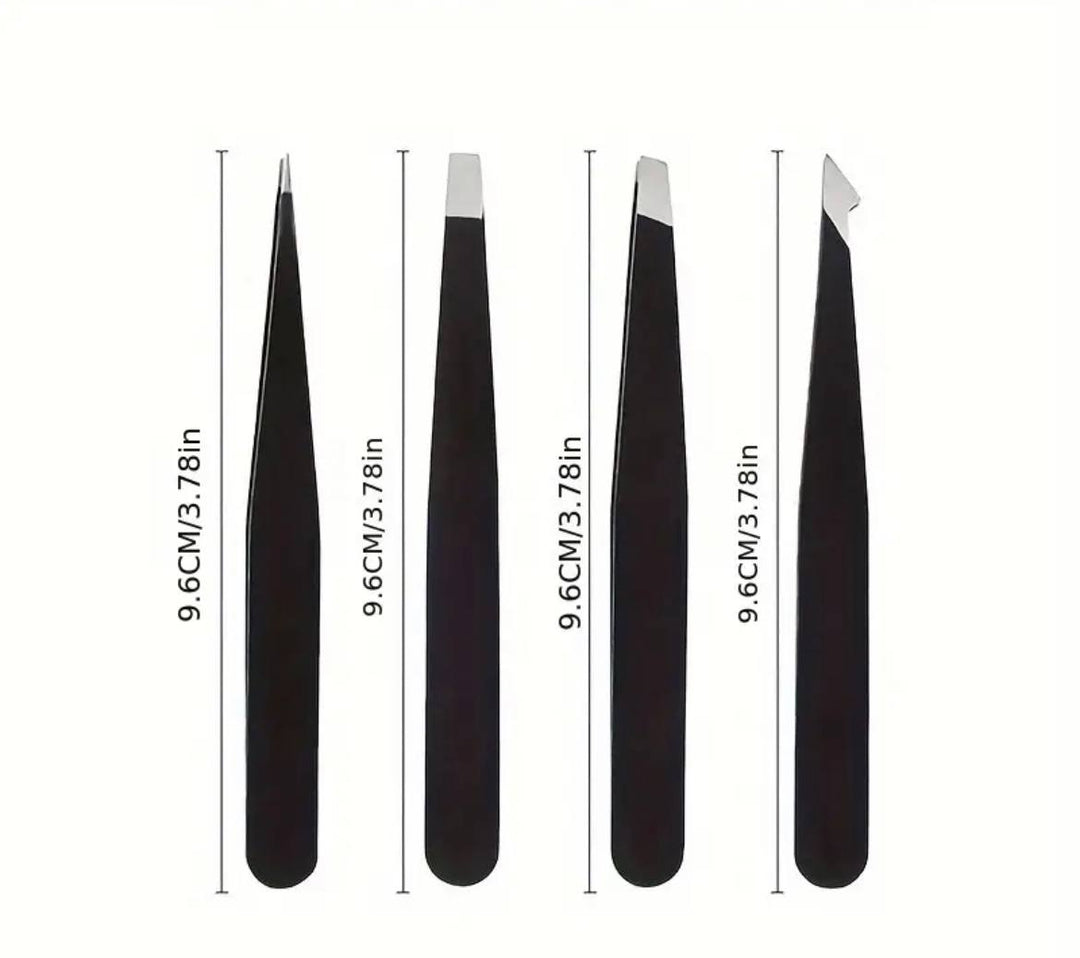 TWEEZERS, SET OF 4