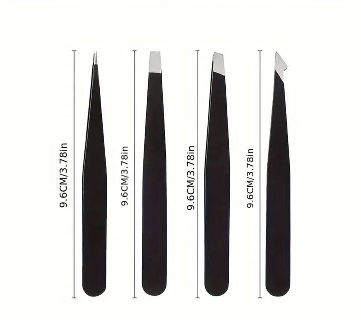 TWEEZERS, SET OF 4