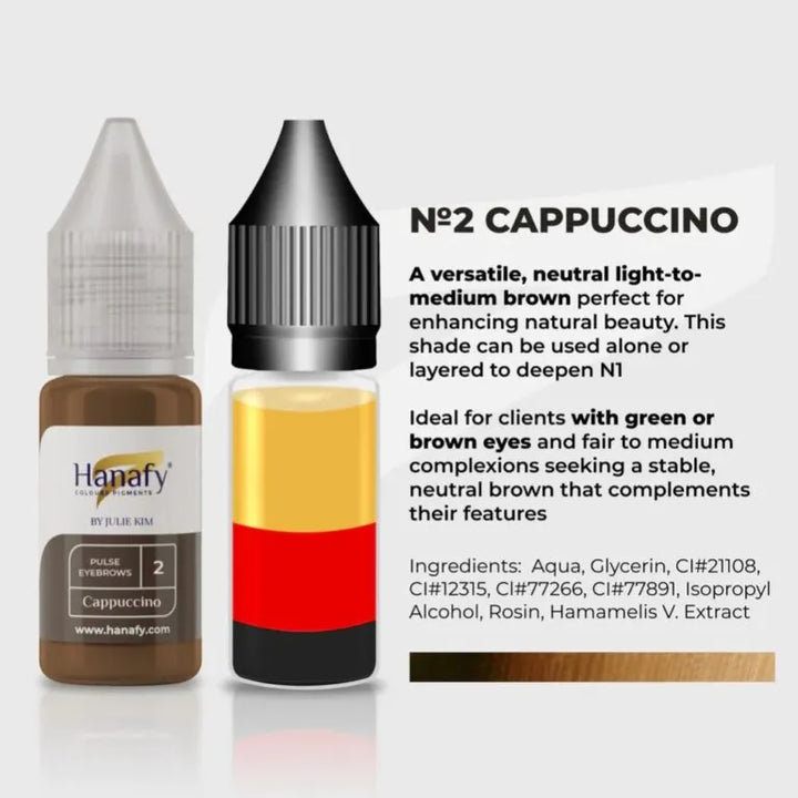 HANAFY EYEBROWS PIGMENT NO. 2 CAPPUCCINO