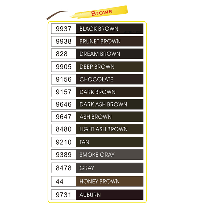 PIGMENT MASER EYEBROWS ASH BROWN 