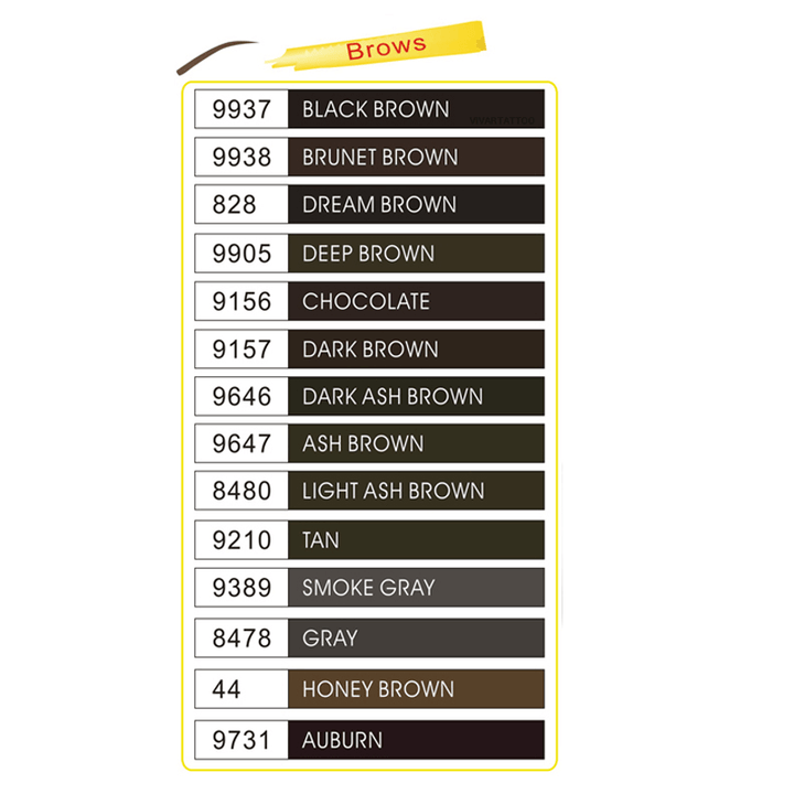 TAN EYEBROW MASSAGER PIGMENT 