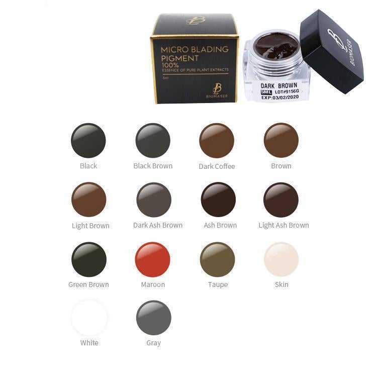 BIOMASER GREEN BROWN MICROBLADING PIGMENT