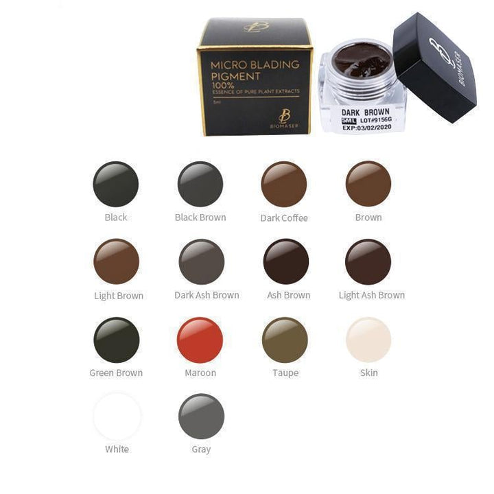 BIOMASER GREEN BROWN MICROBLADING PIGMENT