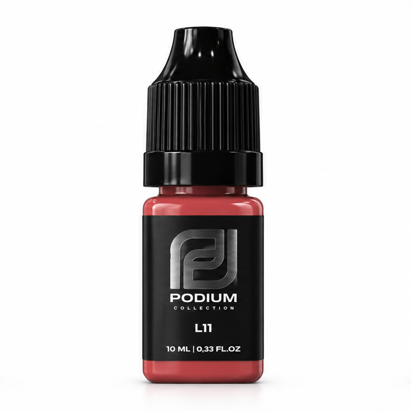 Pigment PODIUM L11 pentru buze, 6 ml și 10 ml – nude cald PMU