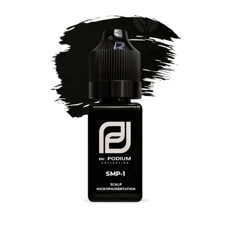 Pigment PODIUM SMP #7 Black 10 ml pentru scalp micropigmentation
