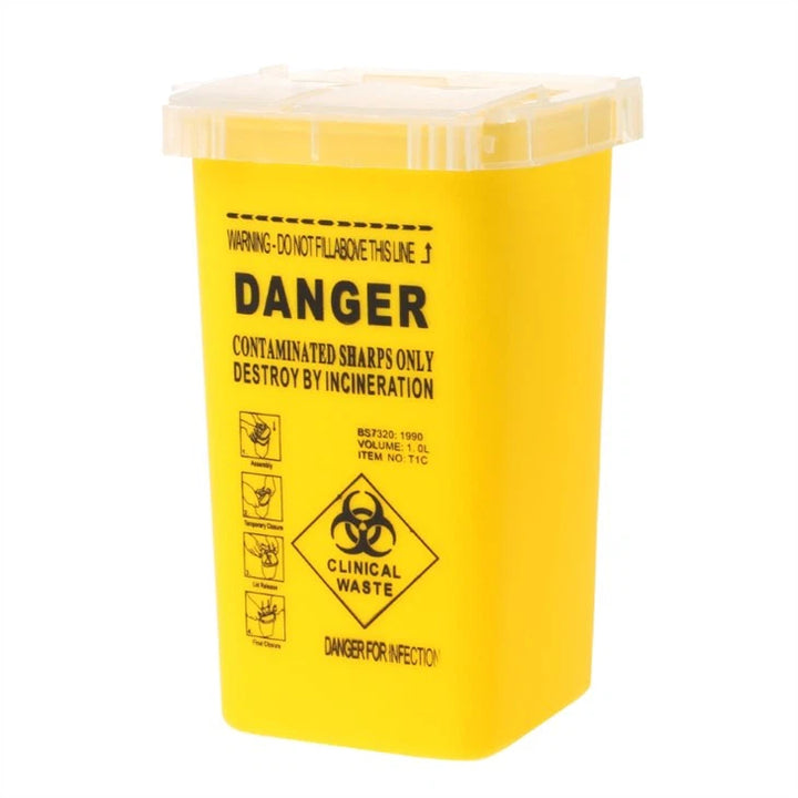 HAZARDOUS WASTE PLASTIC CONTAINER