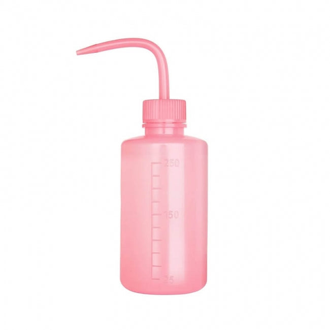TRANSPARENT PLASTIC CONTAINER WITH PUMP
