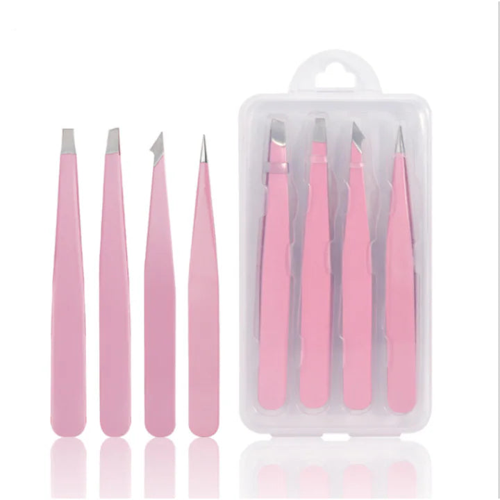 TWEEZERS, SET OF 4
