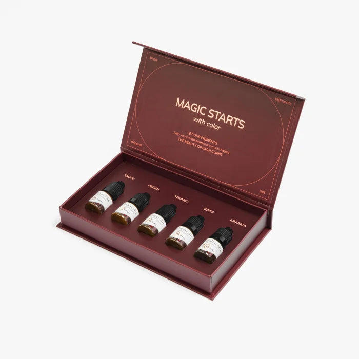 Eyebrow Mix Standard Pigment Set MINERAL SERIES 5×5 ml
