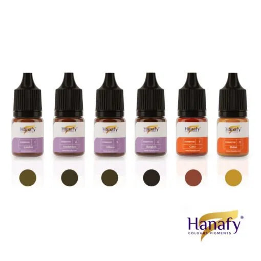 EYEBROW PIGMENTS SET + HANAFY CORRECTOR
