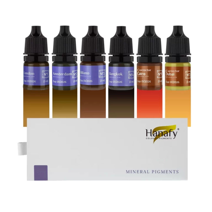 EYEBROW PIGMENTS SET + HANAFY CORRECTOR